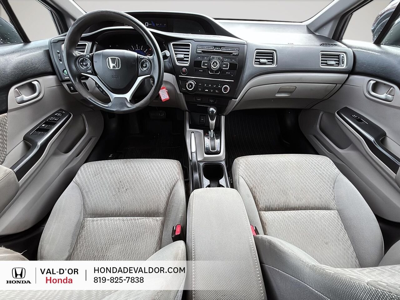 Honda Civic Berline LX 4 portes, boîte automatique 2015 Gris Val-d'Or - photo #6