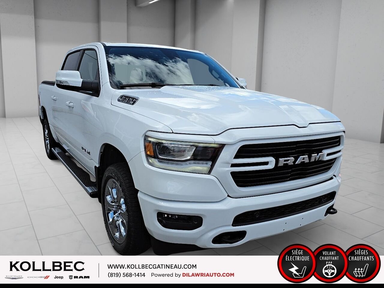 2020 RAM 1500 26821 | Big Horn Sport 4x4 Crewcab 4x4 White Gatineau - photo #12