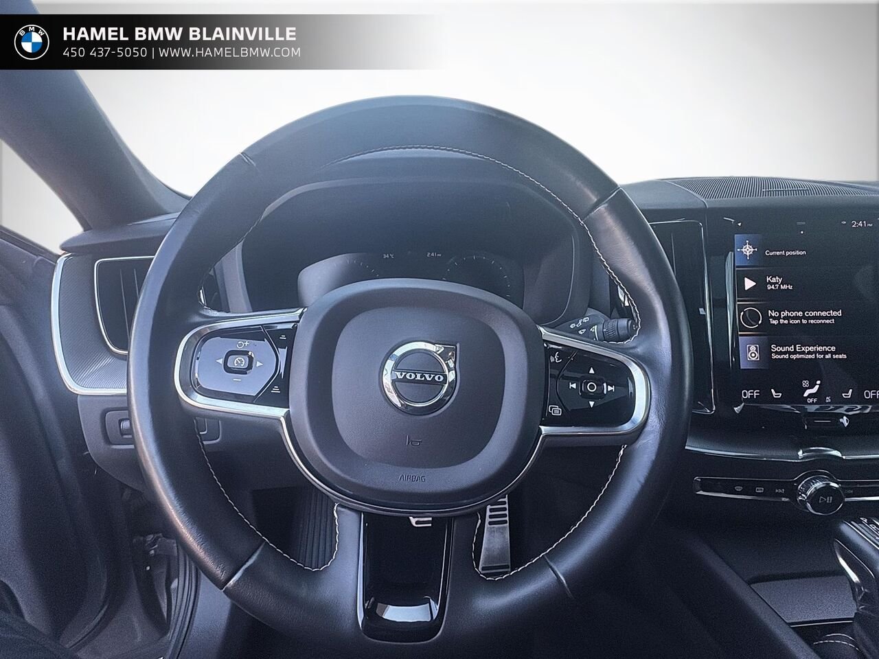 2021 Volvo XC60 T6 R-Design TI Grey Blainville - photo #10