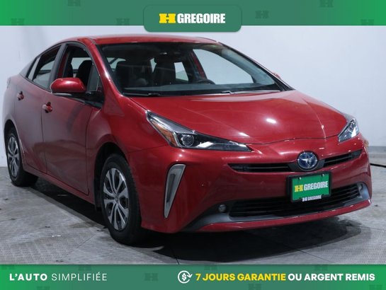 2019 Toyota Prius Technology AWD AUTO AC CUIR NAV CAM RECULE BLUETOOTH Red