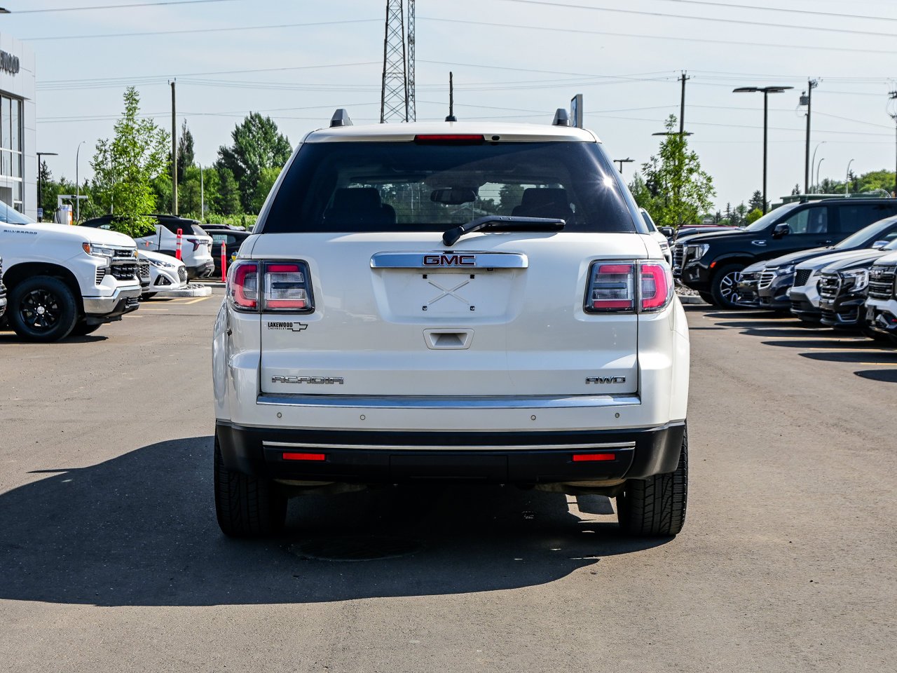 2014 GMC Acadia AWD 4dr SLT2 White Sherwood Park - photo #11