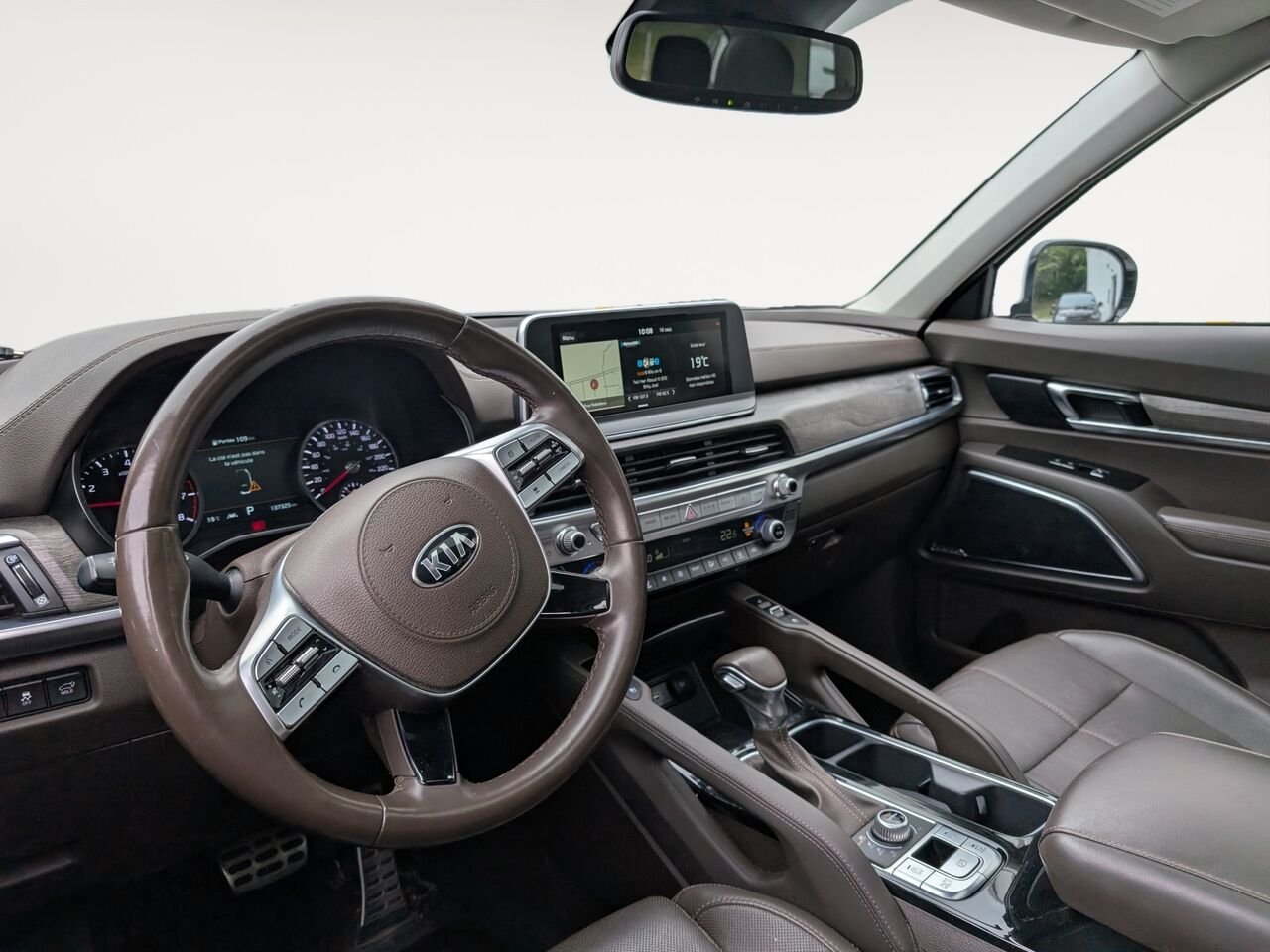 Kia Telluride SX Limited TI avec cuir Nappa 2020 Blanc Sherbrooke - photo #8
