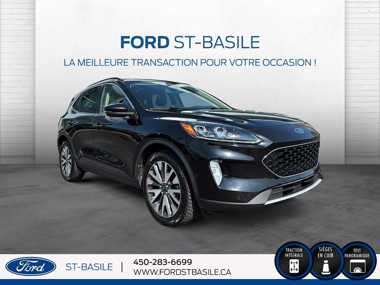 Ford Escape 2020 Noir Saint-Basile-le-Grand - photo #9