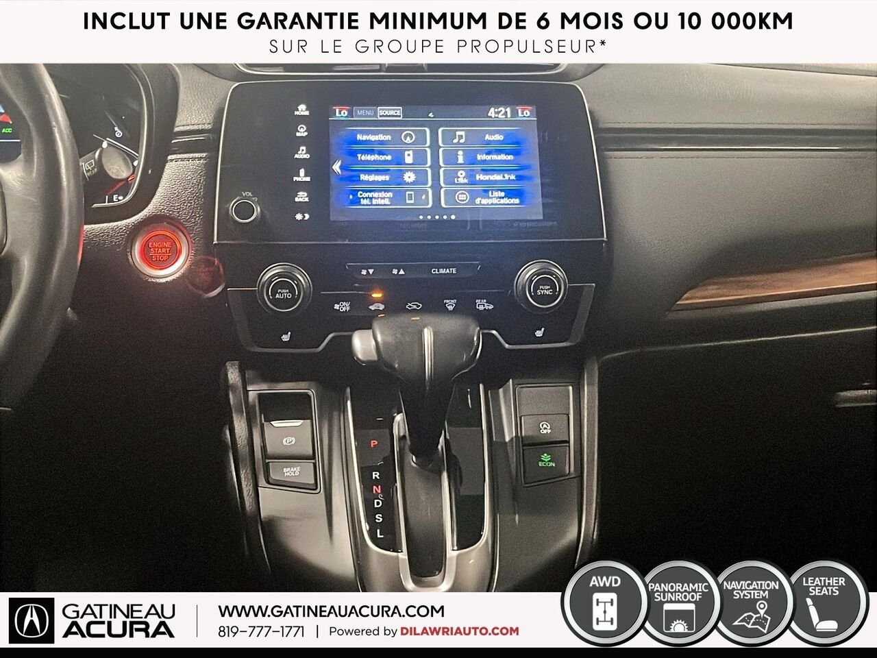 Honda CR-V Touring AWD 2020 Blanc Gatineau - photo #25