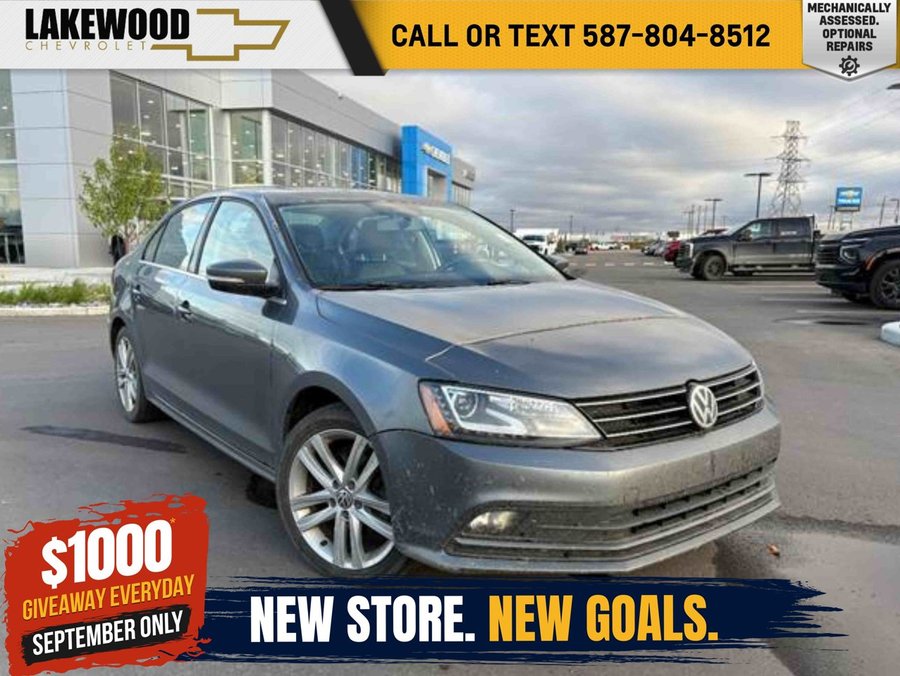 2015 Volkswagen Jetta Sedan TDI Comfortline 2.0T 6-Speed Manual | Leather Heated Seats Grey