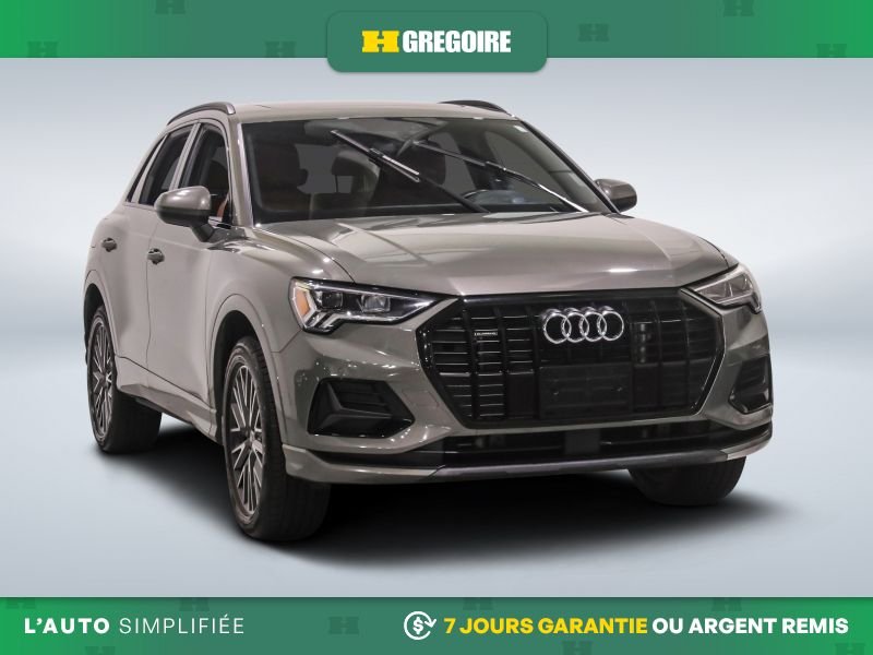 Audi Q3 823224 | Komfort AWD AUTO AC CUIR TOIT MAGS CAM RECUL BLEUT 2022 Vert Laval - photo #0