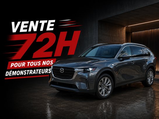 2026 Mazda CX-90 MHEV CX-90 GS-L hybride léger démonstrateur 7 passagers, traction intégrale et rabais total de 3 500 $ Machine Grey Metallic