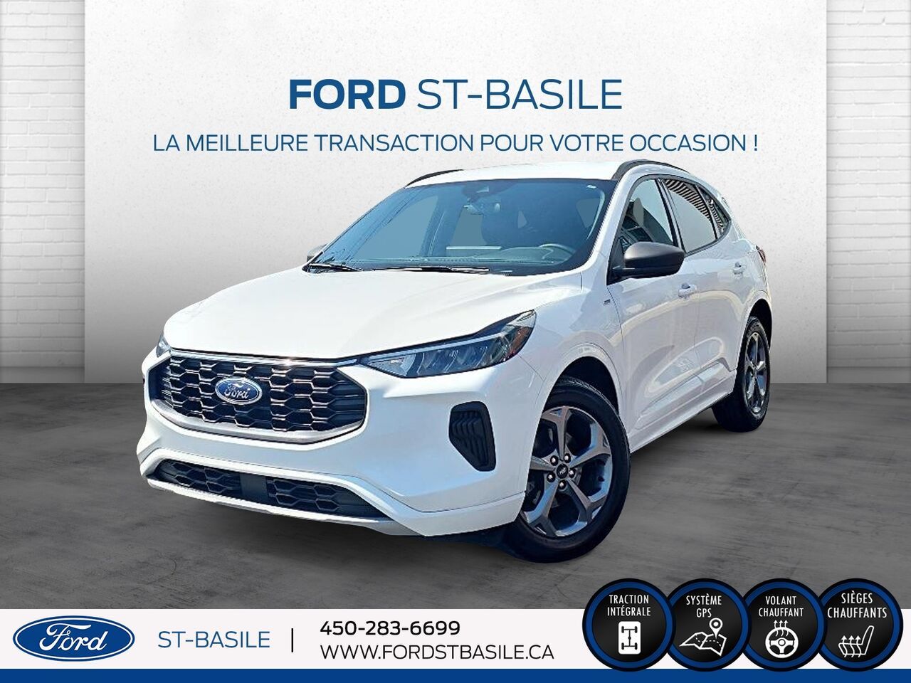 White 2023 Ford Escape SUV / Crossover All-Wheel Drive Automatic