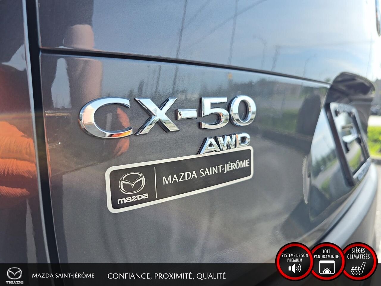 Mazda CX-50 hybride GT AWD | TOIT PANORAMIQUE | CUIR | 2025 Gris Saint-Jérôme - photo #8