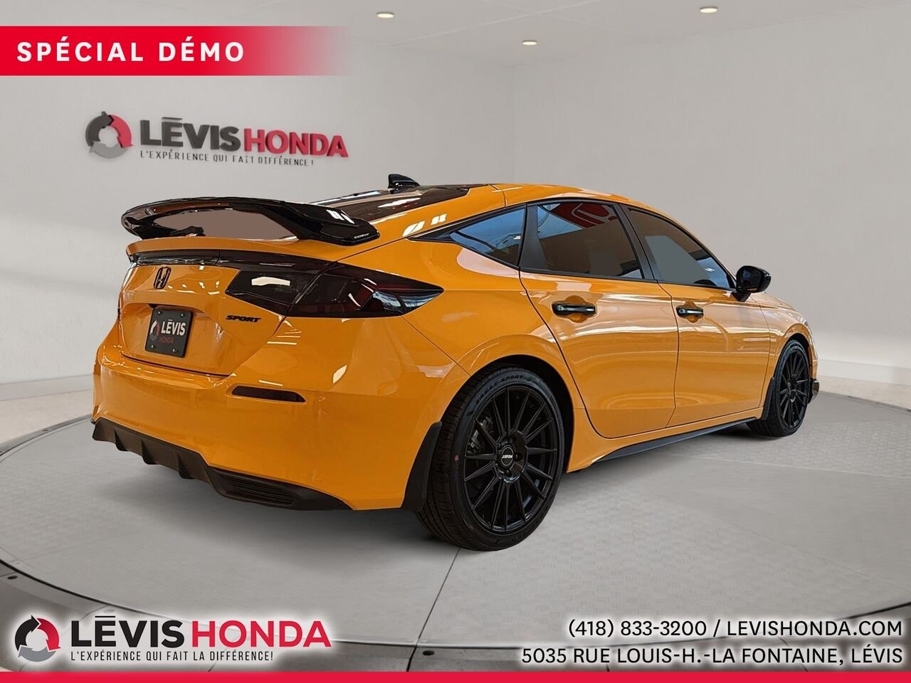 2025 Honda Civic Hatchback Sport CVT Solar Reflection Silver Metallic Lévis - photo #5