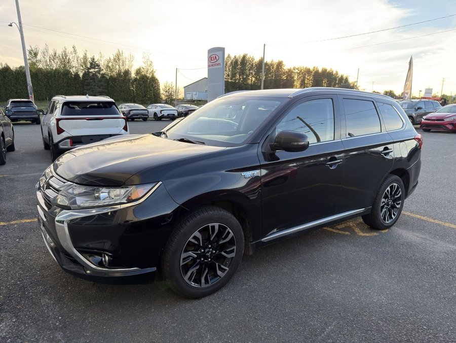 2018 Mitsubishi Outlander Plug-In Hybrid SE AWD SIEGE ELECTRIQUE ANGLES MORTS PAS ACCIDENTE Black