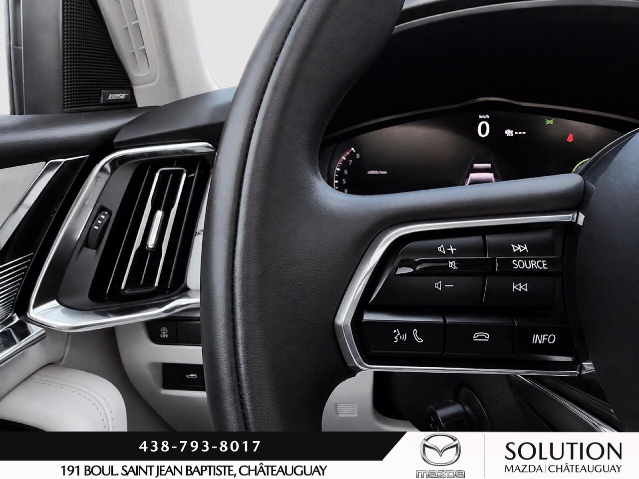 Mazda CX-90 MHEV JAMAIS ACCIDENTÉ /7 PASSAGERS /APPLE CARPLAY ET ANDROID AUTO 2024 Rouge Châteauguay - photo #8