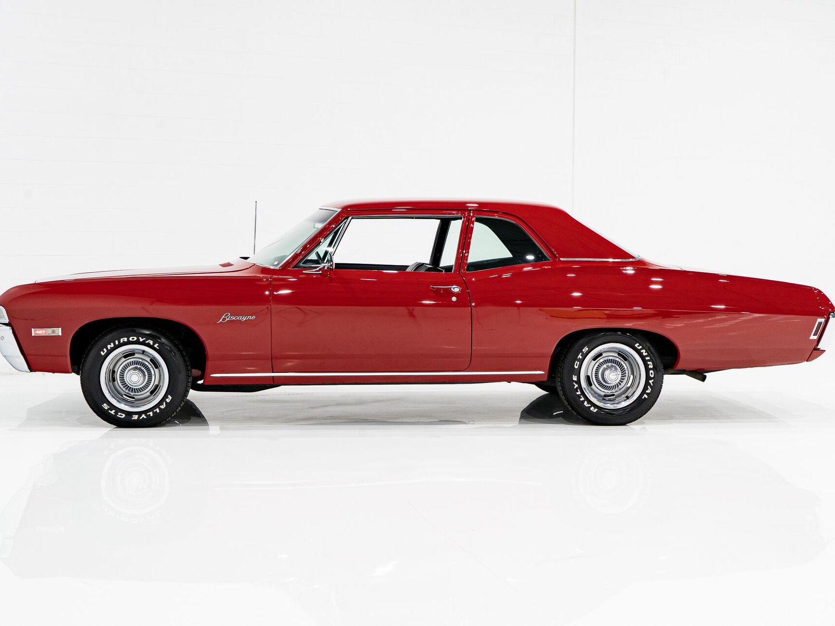 Chevrolet Biscayne **PRIX EN USD** L36 4 speed GM Canada paperwork 1968 Rouge Montréal - photo #24