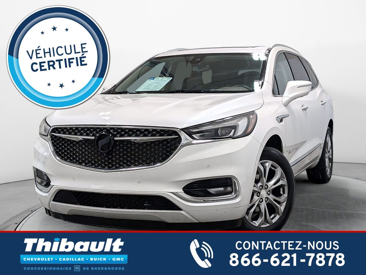 BUICK ENCLAVE Avenir 7 places Toit Ouvrant Moteur V6 3.6L 2021 Blanc Sherbrooke - photo #0