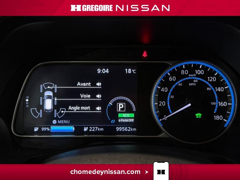 Nissan Leaf CR7398 | SV * Mag * Caméra * Bluetooth * Cruise 2019 Bleu Laval - photo #19