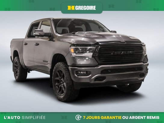 2022 Dodge Ram Sport 4X4 AUTO AC CUIR NAV MAGS CAM RECUL BLEUTOOT Grey