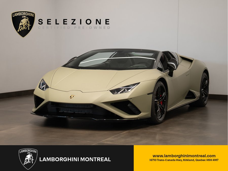 Lamborghini Huracan Evo RWD Spyder | Selezione 1 Year CPO | Wrapped (Original Paint Red) 2021 Vert