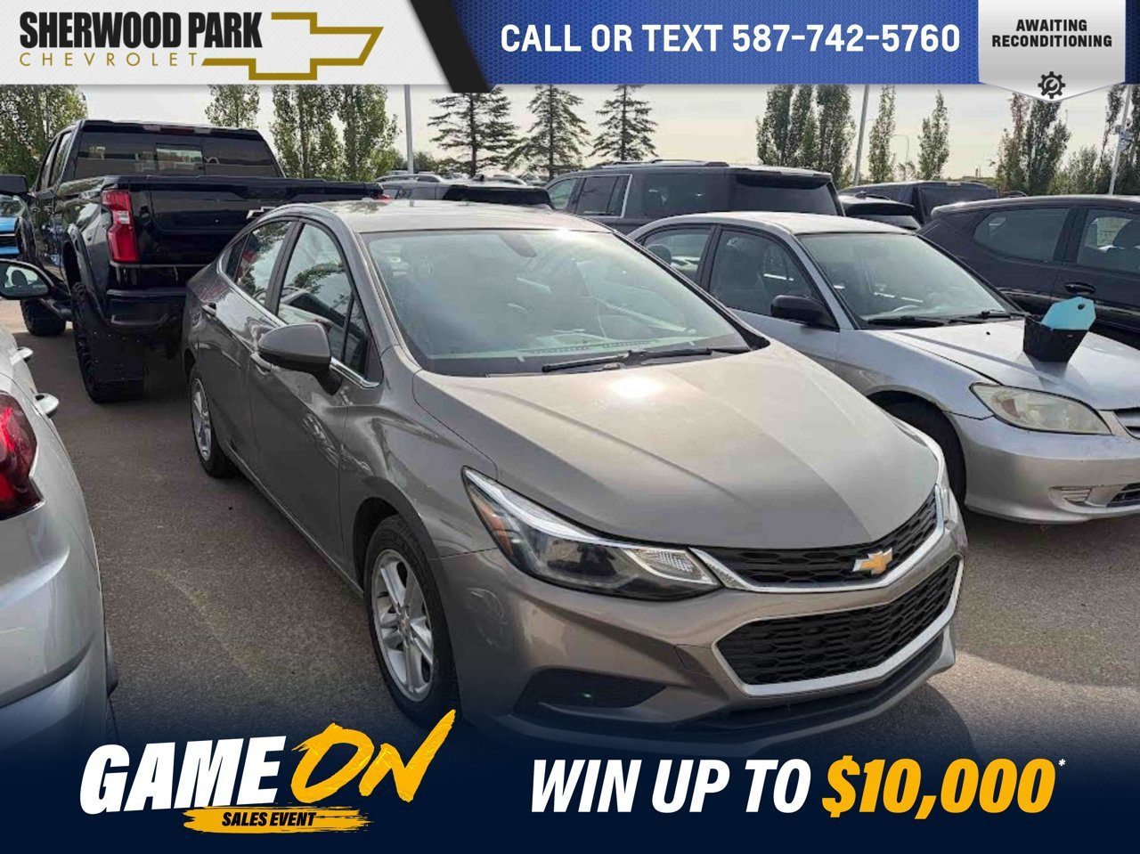 2017 Chevrolet Cruze 4dr Sdn 1.4L LT w/1SD gray Sherwood Park - photo #0