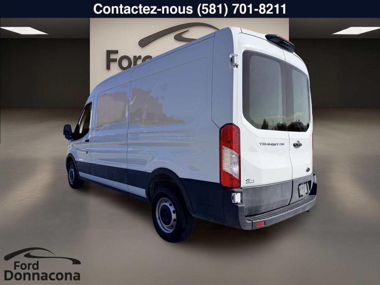 2021 Ford Transit Cargo Van White  - photo #4