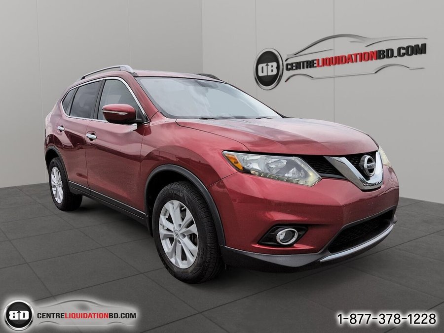 Nissan Rogue Traction intégrale 4 portes SV 2014 Rouge