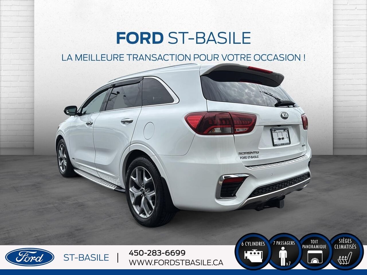 Kia Sorento 2020 Blanc Saint-Basile-le-Grand - photo #4