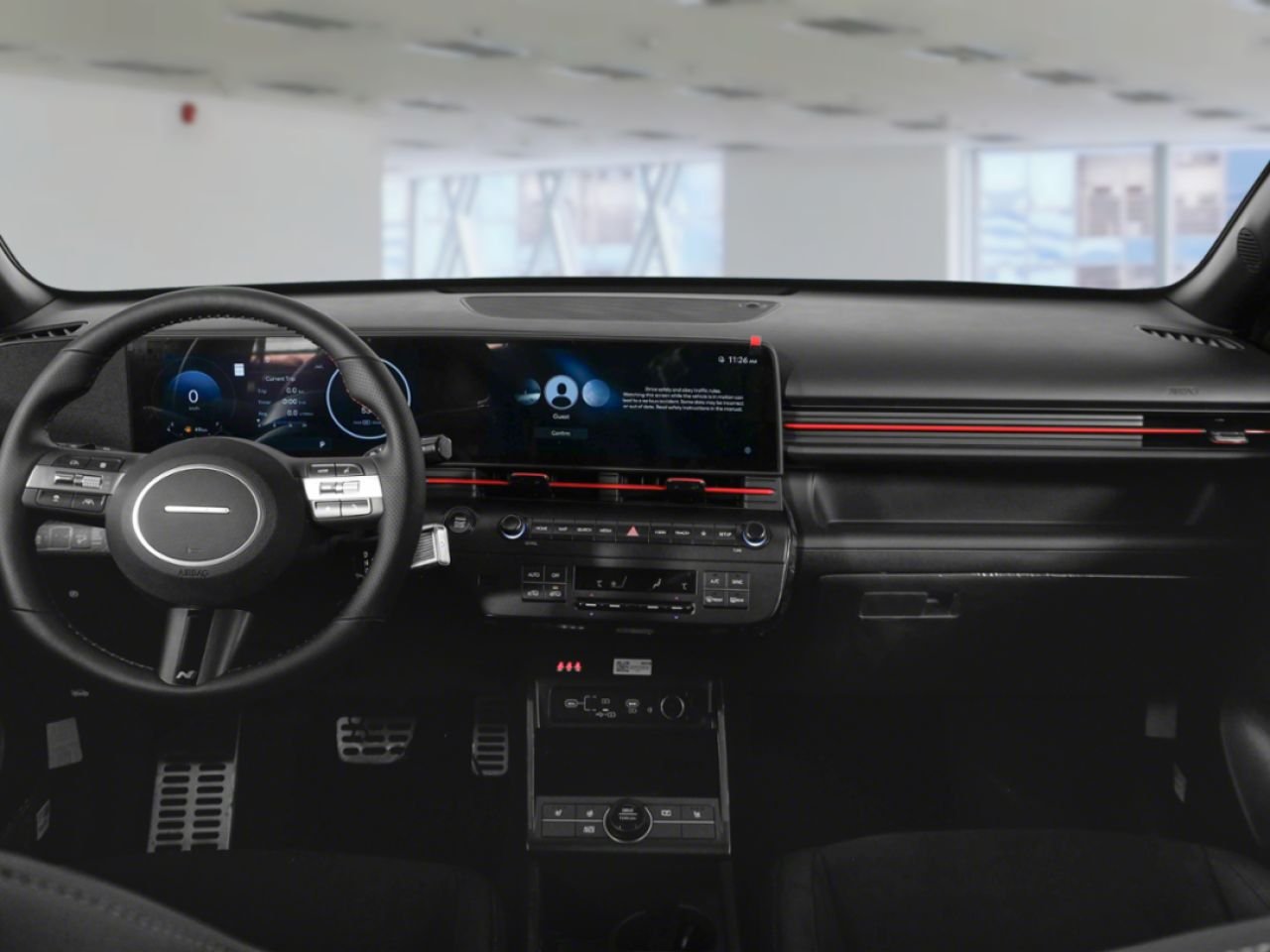 HYUNDAI Kona 2026 Orange Soultronic avec toit Noir abyssal Gatineau - photo #2