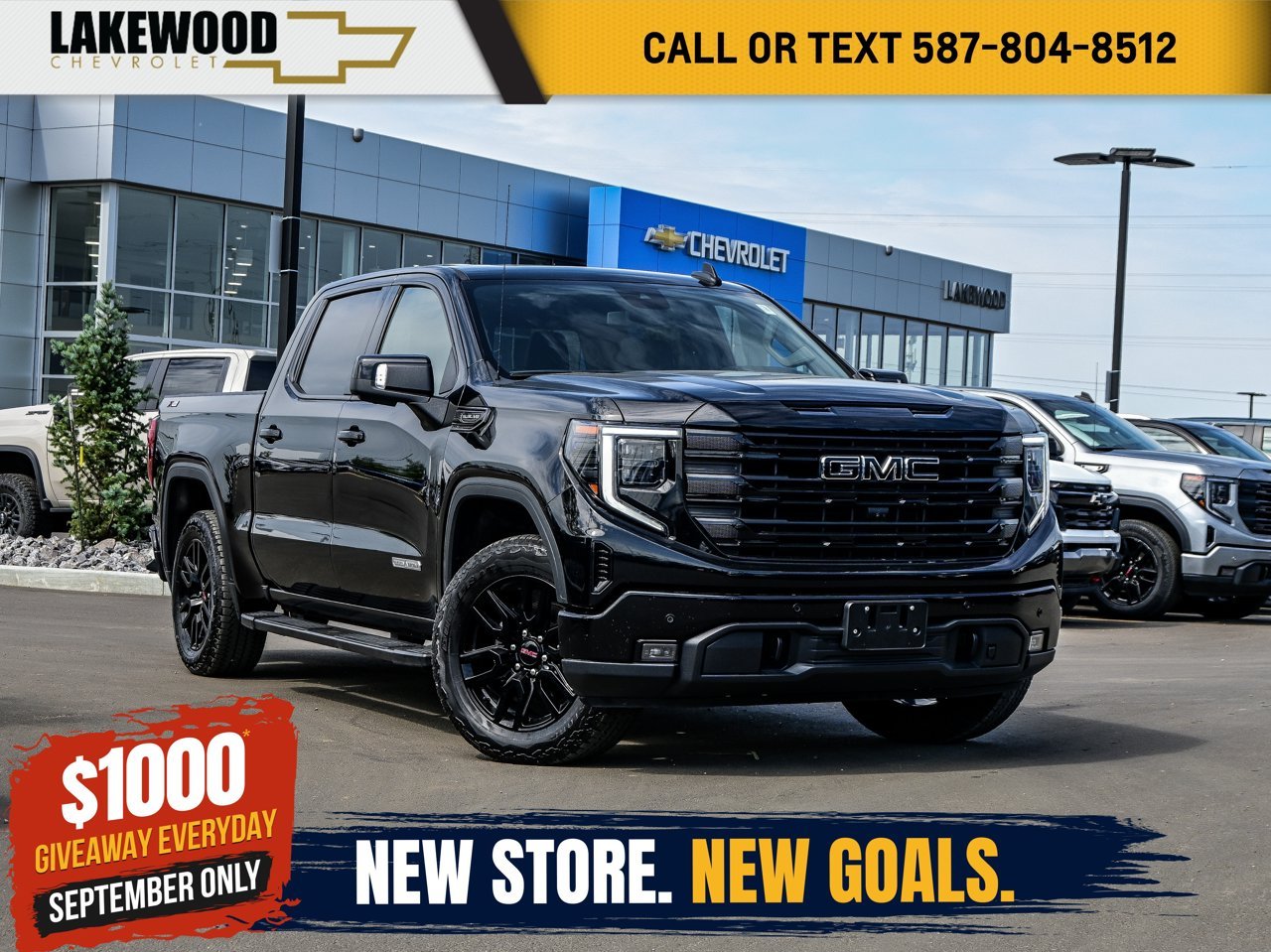 2024 GMC Sierra 1500 4WD Crew Cab 147 Elevation Black Sherwood Park - photo #0