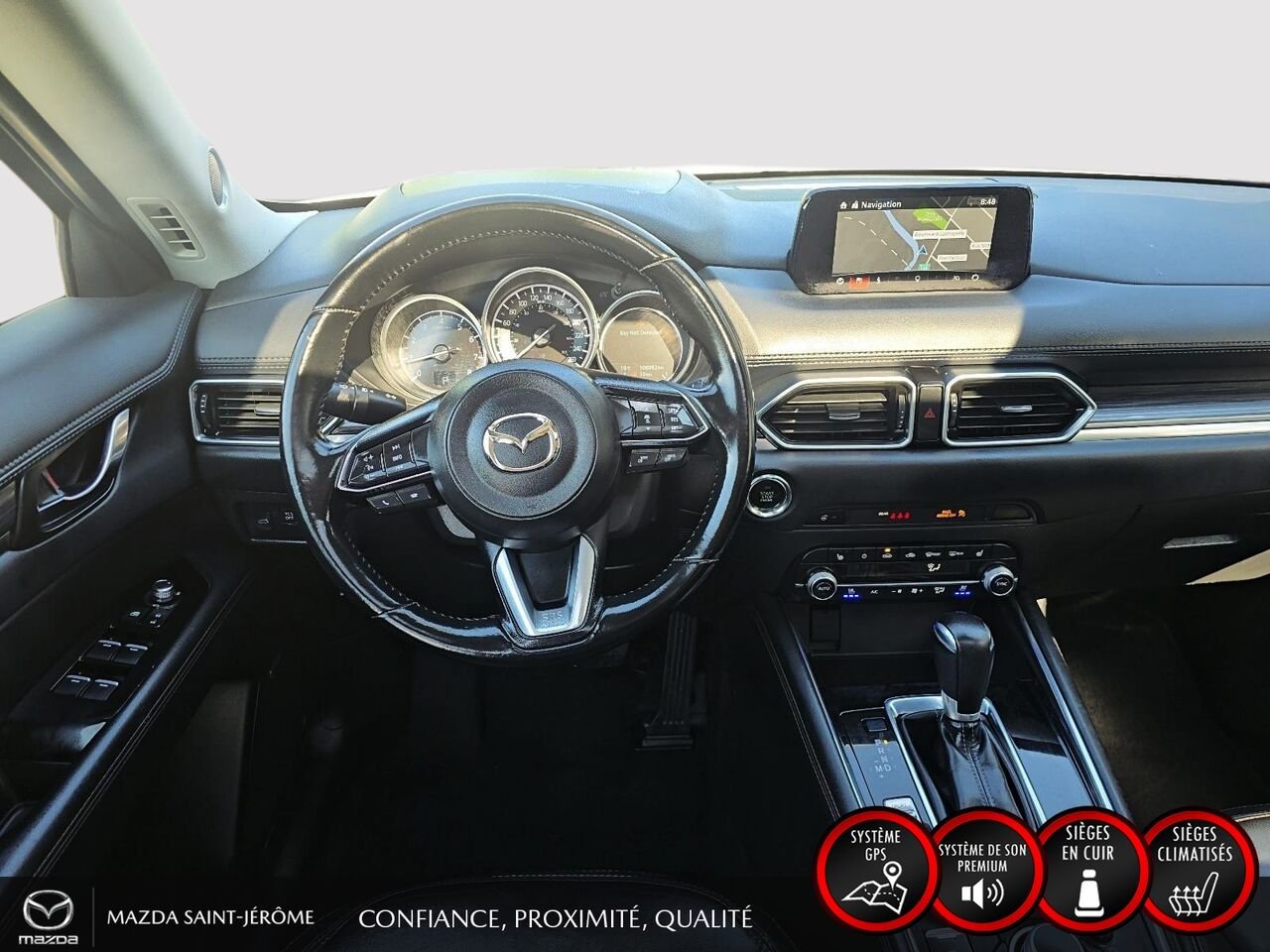 2019 Mazda CX-5 GT | TOIT OUVRANT | CUIR | NAVIGATION | AWD White Saint-Jérôme - photo #23
