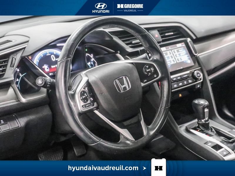 Honda Civic YA887 | EX TOIT OUVRANT 2019 Bleu Laval - photo #15