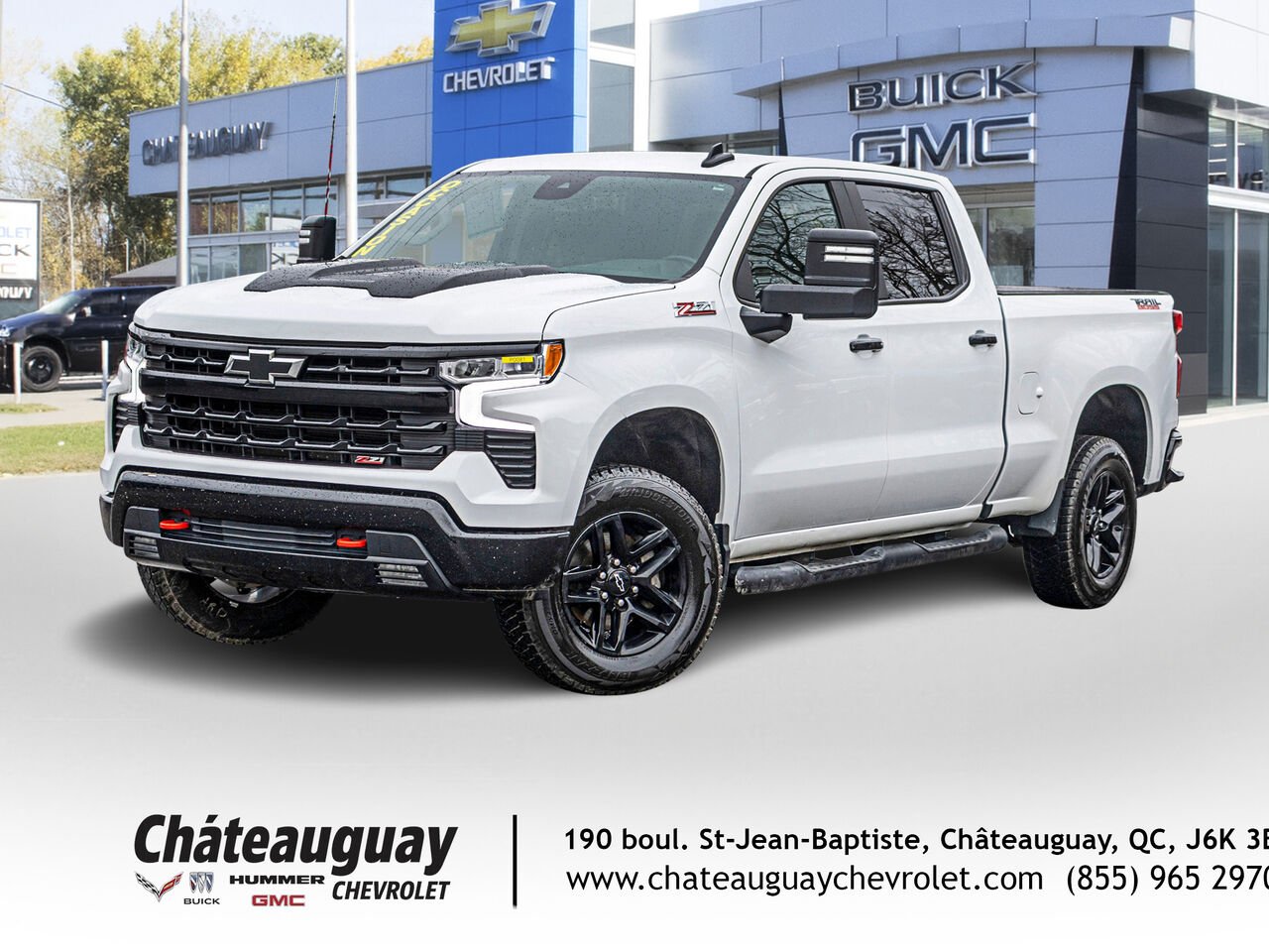 Chevrolet Silverado 1500 LT Trail Boss cabine multiplace 2024 Blanc Châteauguay - photo #0