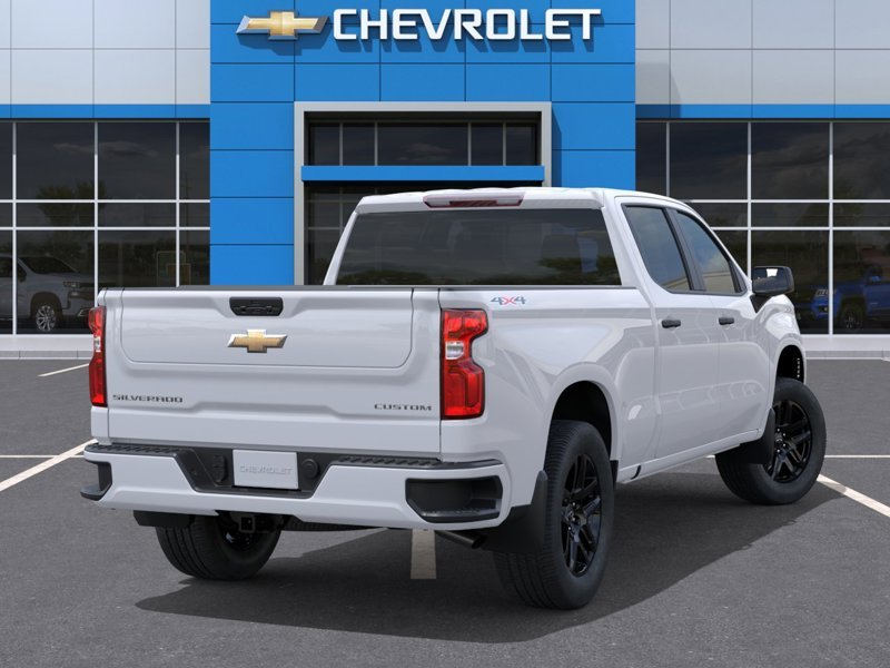 CHEVROLET Silverado 1500 K1500 SILVERADO CREW CAB CUSTOM STD/BOX (1CX) 2026 BLANC SOMMET Mont-Laurier - photo #3