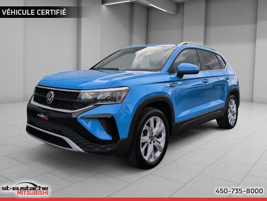 2022 Volkswagen Taos Comfortline 4MOTION-TURBO-TOIT PANORAMIQUE-SIÈGES CHAUFFANTS-CARPLAY Blue