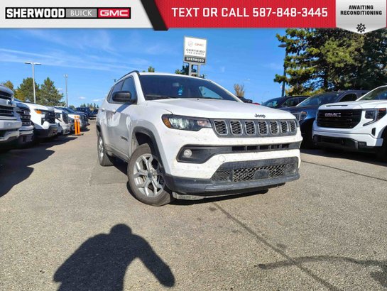 2026 Jeep Compass North 2.0T 4X4 | Heated Half Leather Seats/Steering Wheel White