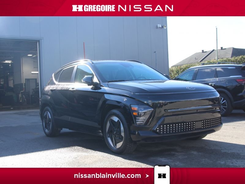 2024 Hyundai Kona Ultimate 100% electric 420 km autonomie Black