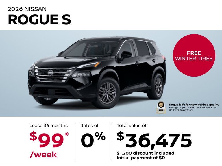 Promo Nissan Rogue S