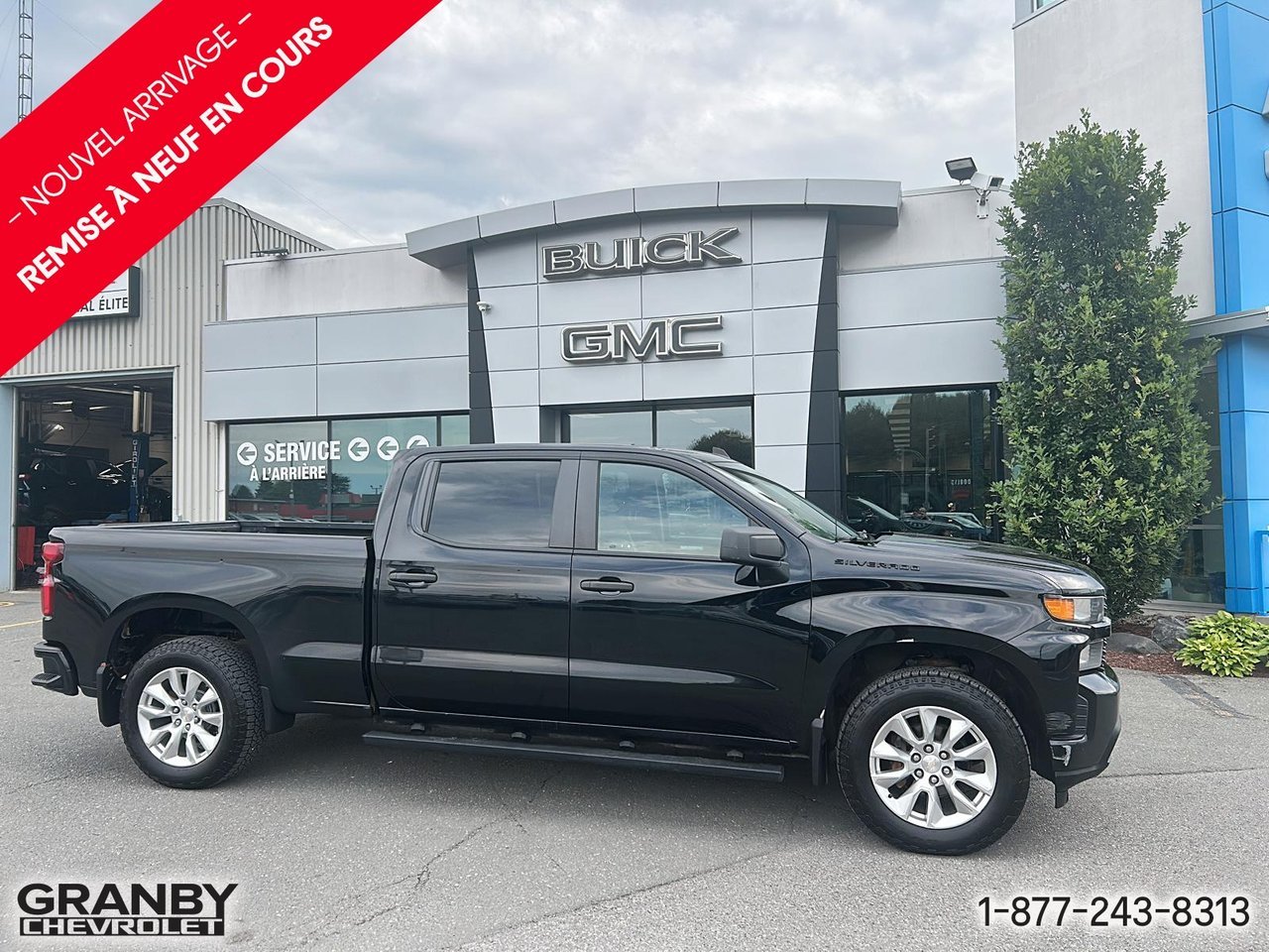 2021 Chevrolet Silverado 1500 Custom CREW BOITE 6.6 | G3868 Black Granby - photo #1