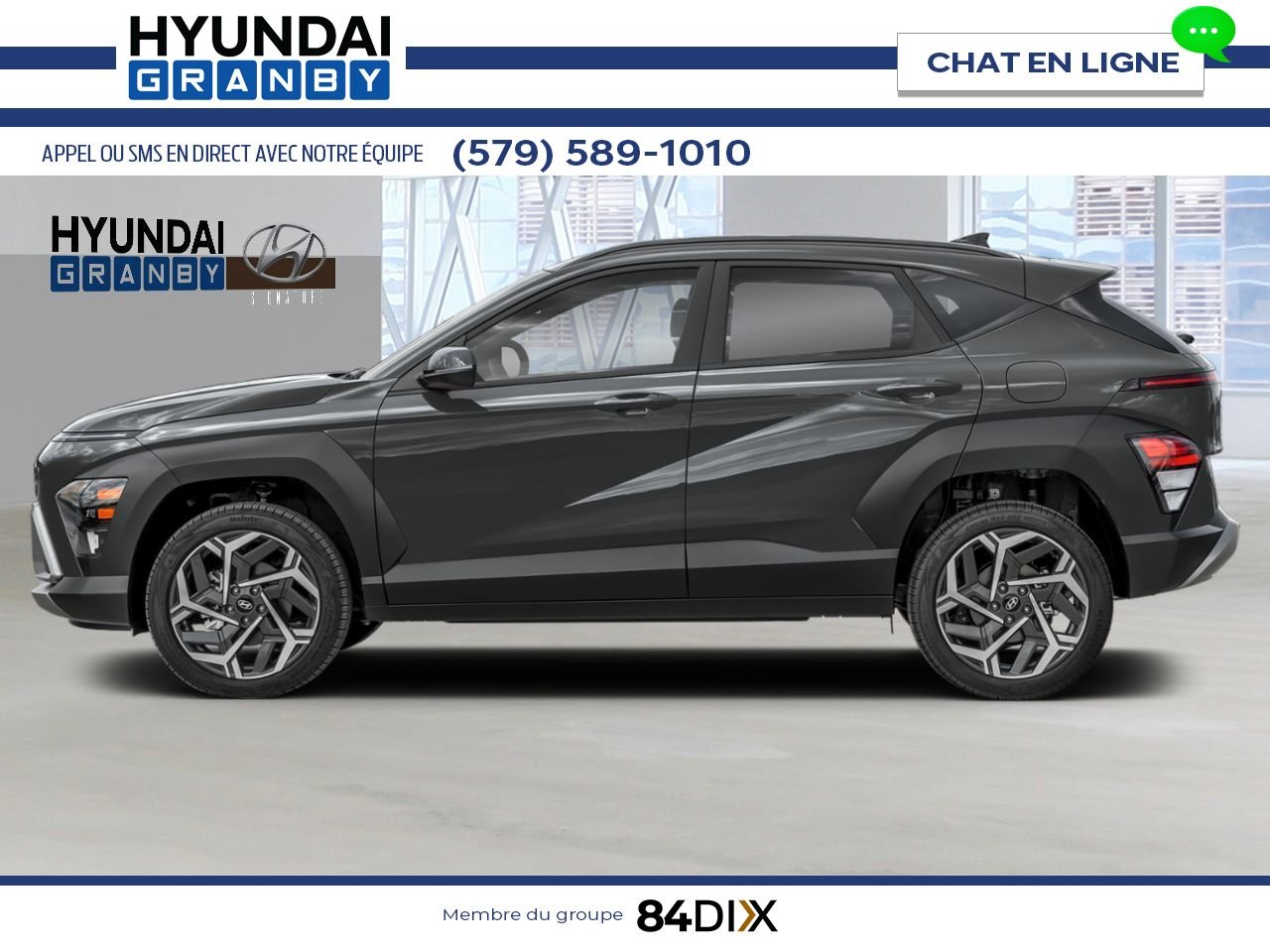 HYUNDAI Kona 2026 Gris écotronique Granby - photo #1