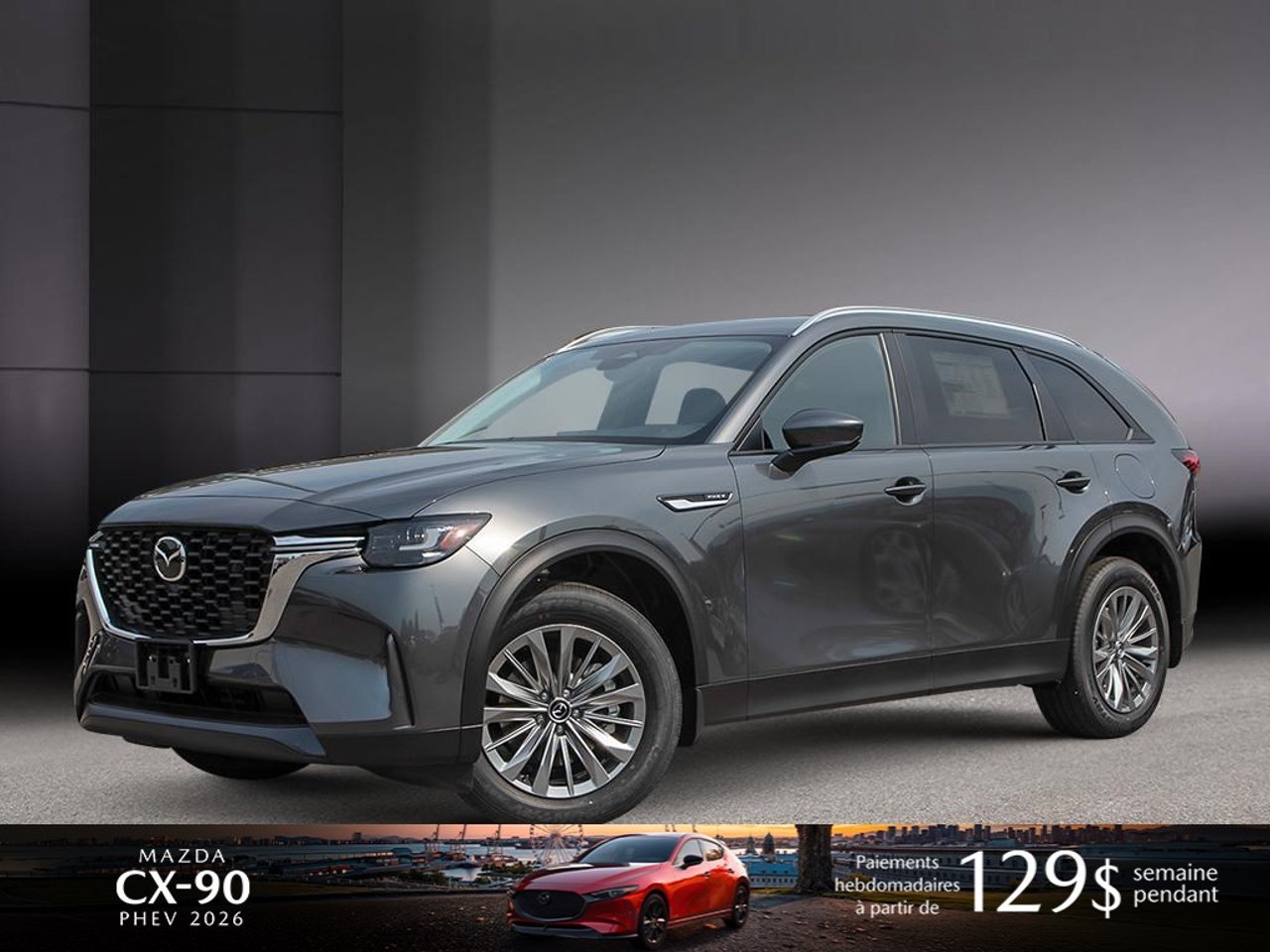 2026 Mazda CX-90 PHEV JM3KKBHA3T1417128 Machine Grey Metallic Mirabel - photo #0