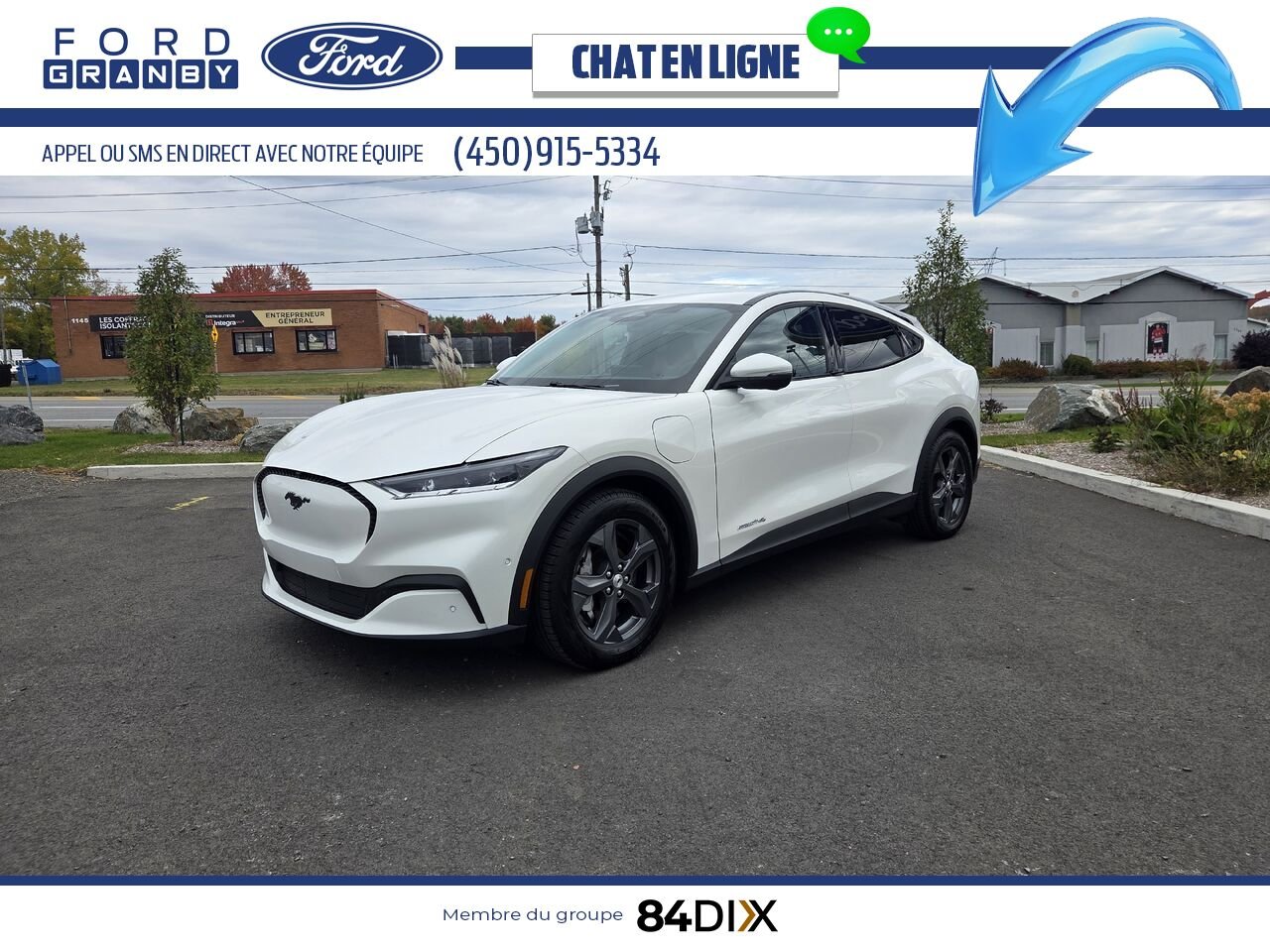 2022 Ford Mustang Mach-E White Granby - photo #6