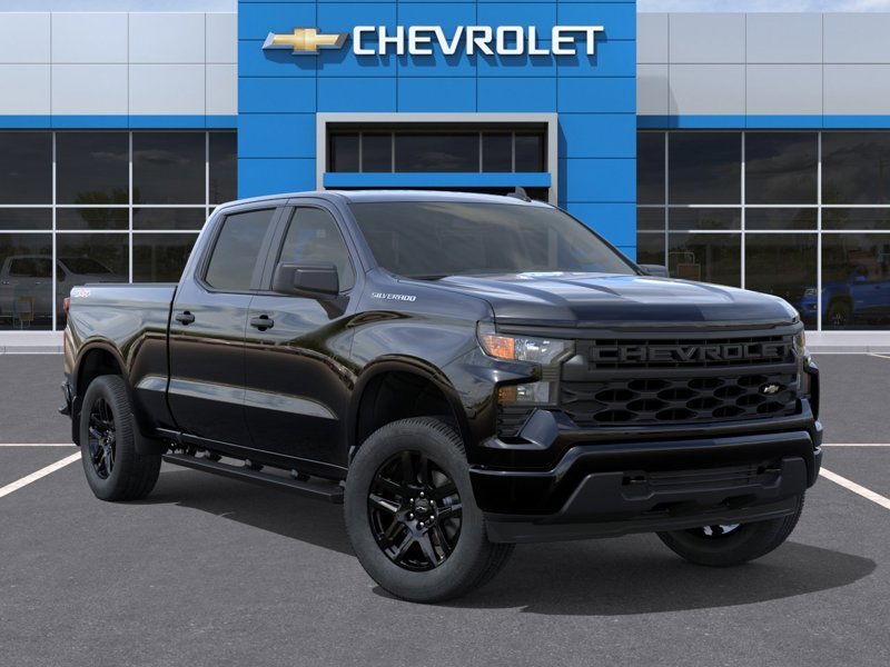 CHEVROLET Silverado 1500 Custom cabine multiplace 4RM 157 po 2026 Noir Gatineau - photo #6