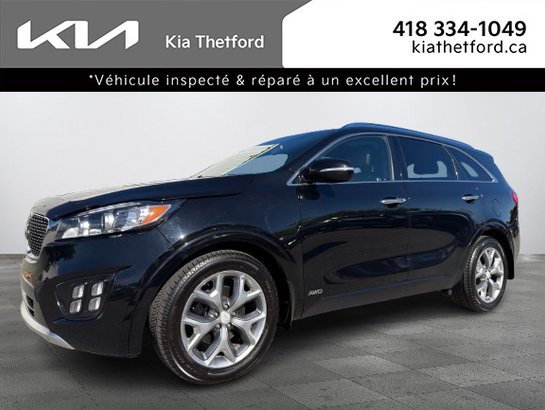 2017 Kia Sorento SX Turbo AWD DEMARREUR SIEGES VENTILES PAS ACCIDENTE Black