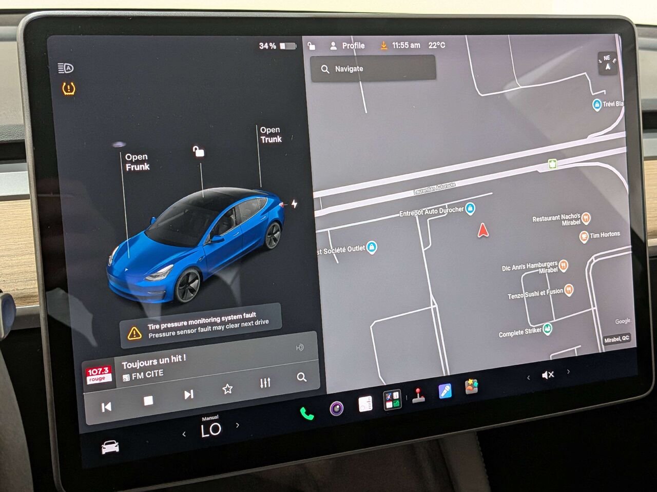 2021 Tesla Model 3 Standard Range Plus RWD Blue Val-David - photo #21