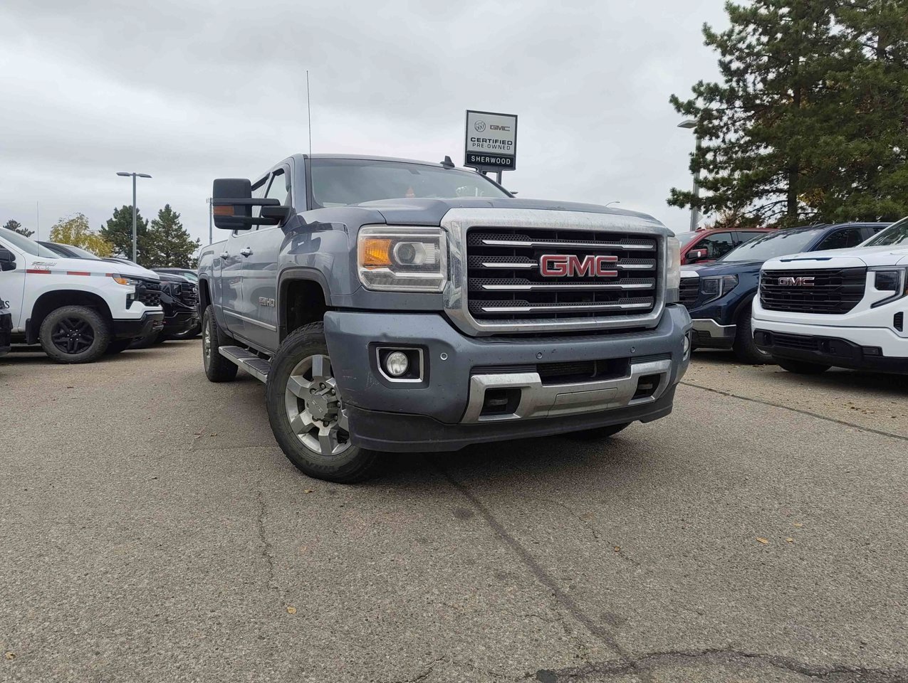 2016 GMC Sierra 2500HD 4WD Crew Cab 153.7 SLT Light Steel Gray Metallic Sherwood Park - photo #1