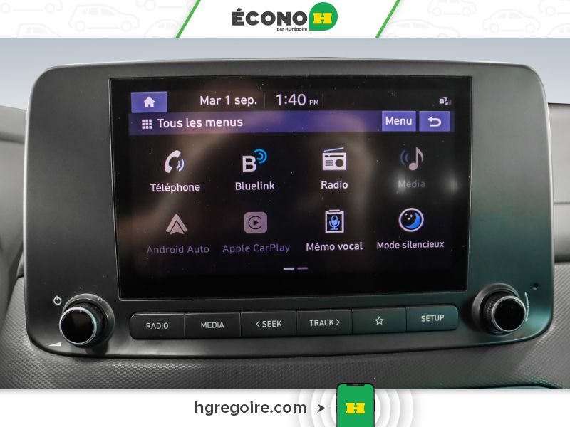 Hyundai Kona 822726 | N Line AWD AUTO GR ÉLEC A/C BLUETOOTH CAMÉRA MAGS 2022 Bleu Laval - photo #19