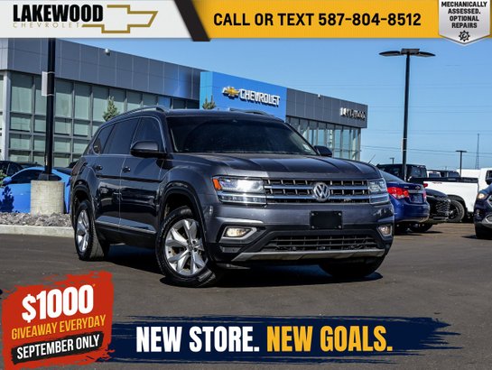 2018 Volkswagen Atlas Execline 4Motion 3.6L 6 Passenger | Panoramic Sunroof Grey