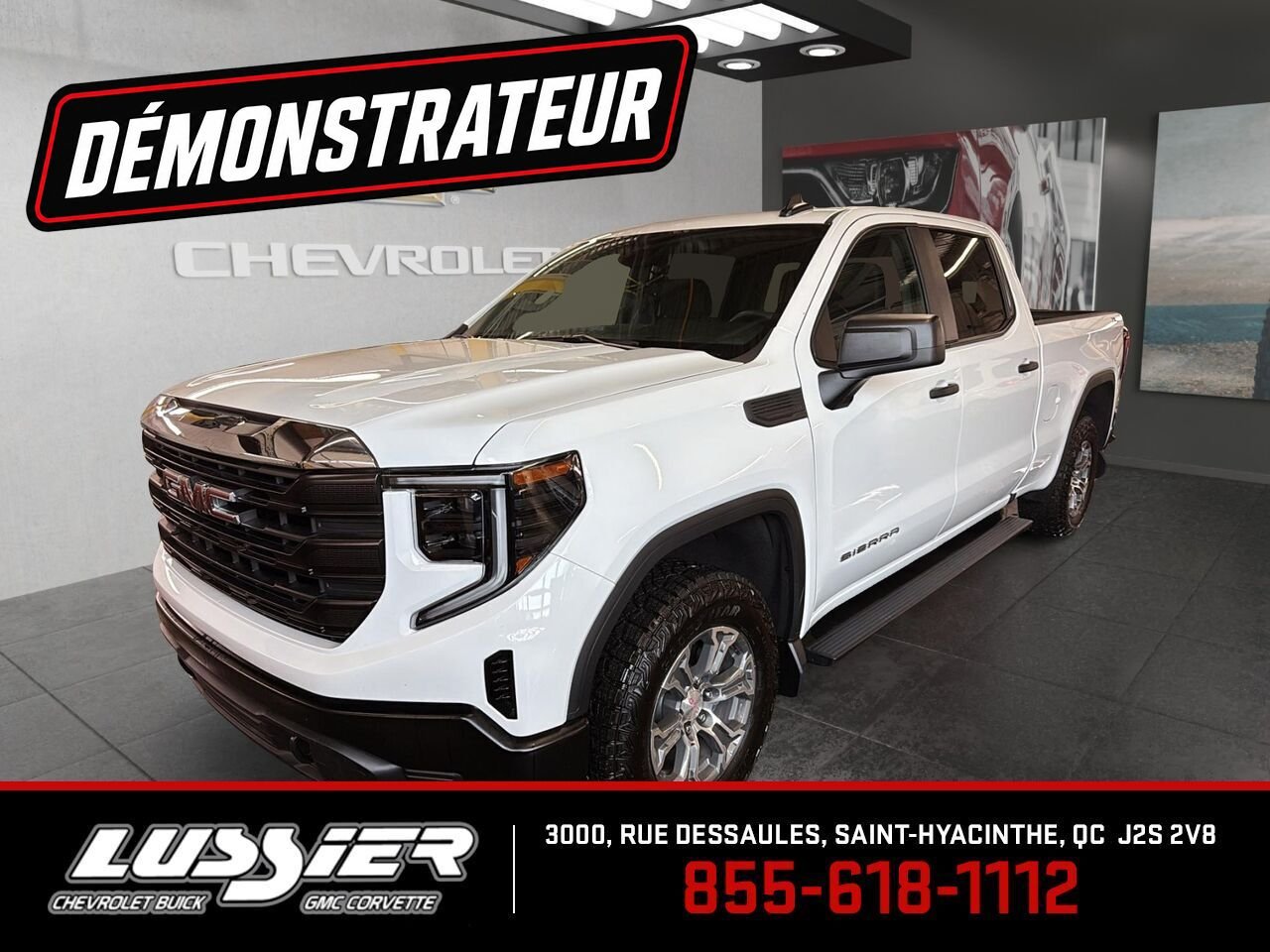 GMC Sierra 1500 Pro cabine multiplace 4RM 157 po 2026 Blanc Saint-Hyacinthe - photo #0