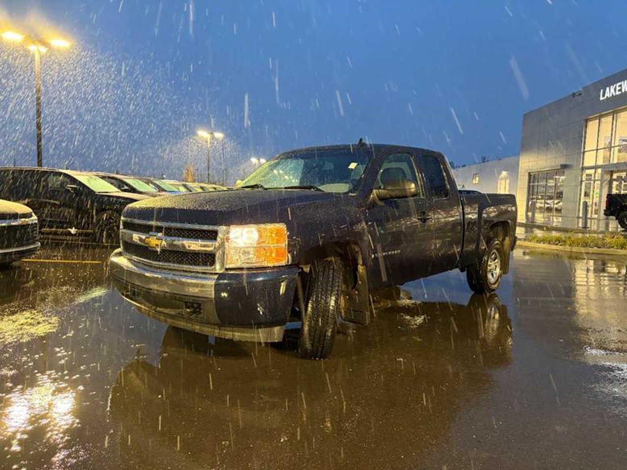 2008 Chevrolet Silverado 1500 4WD Ext Cab 143.5 LS Dark Blue Metallic Sherwood Park - photo #2