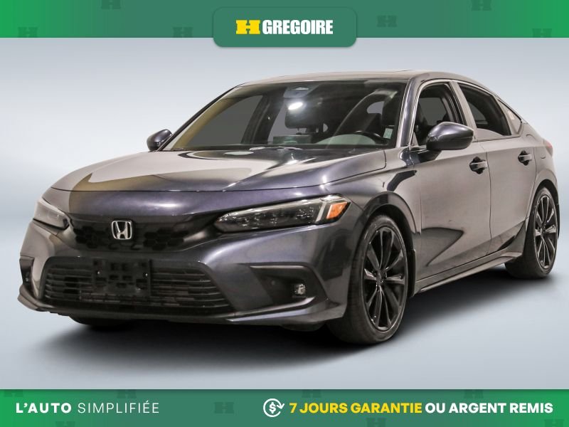 Honda Civic 820899 | Sport Touring AUTO A/C CUIR TOIT NAV CAM RECUL BLE 2022 Gris Laval - photo #2