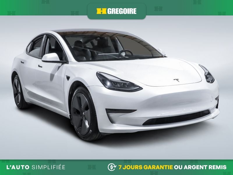 Tesla Model 3 Standard Range Plus AUTO AC CUIR NAV CAM RECULE BL 2021 Blanc
