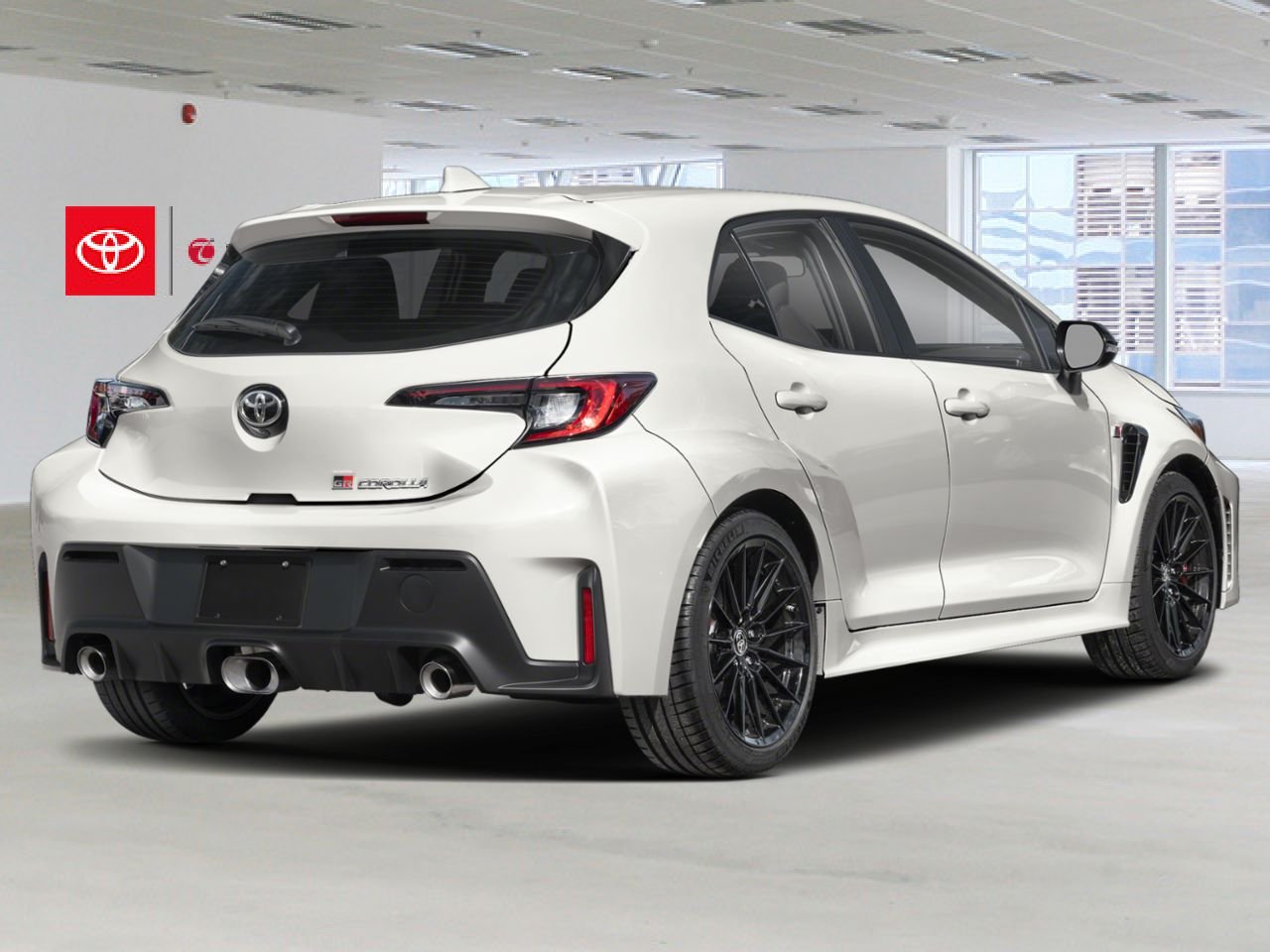 2026 Toyota GR Corolla Premium Package Adds upgrades like a forged carbon-fiber roof, a prominent hood bulge with functional vents, a sub-radiator for enhanced track cooling, and a head-up display White Mississauga - photo #1